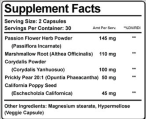 Nerve Control 911 - ingredients