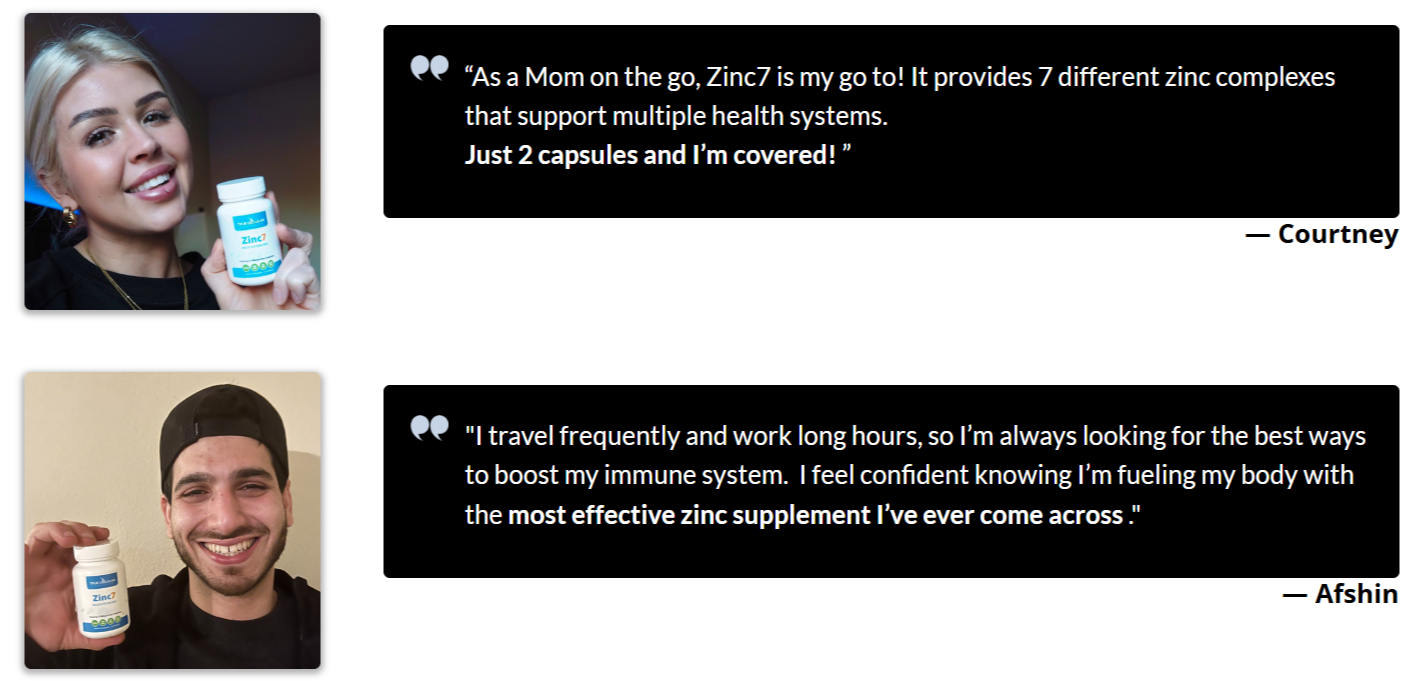 Zinc7 customer reviews